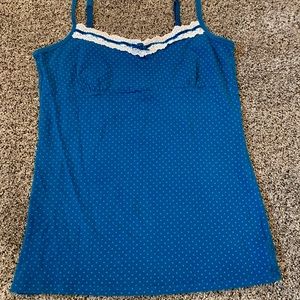 Faded Glory polka dot tank top